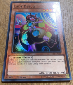 3x Lady Debug | Full Playset | SDPL-EN005 | Super Rare | 1st Ed | YuGiOh | Mint - Image 4