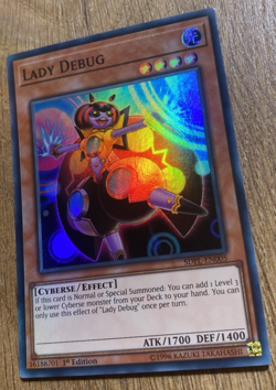 3x Lady Debug | Full Playset | SDPL-EN005 | Super Rare | 1st Ed | YuGiOh | Mint - Image 5