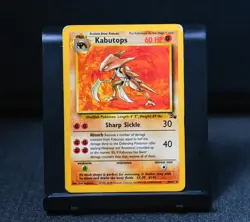Kabutops 24/62 Rare Unlimited Pokemon Card 1999 WOTC Fossil Set non holo - MP - Image 1