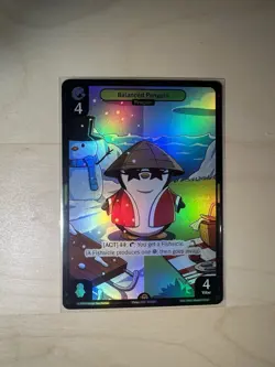 Balanced Penguin *FOIL* - Vibes TCG Card. Rare Rarity - Image 1