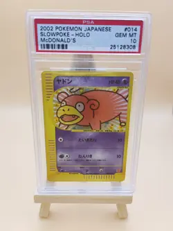 Slowpoke Holo Pokemon McDonald's 2002 Japanese Promo Card #014/018 PSA 10 - Image 4