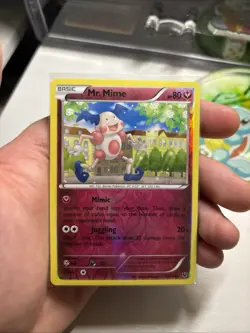 Pokemon Card Mr. Mime Fates Collide Reverse Holo Rare 67/124 Near Mint - Image 3
