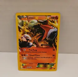 Pokemon Entei EX 13/108 Ultra Rare Full Art Holo Dark Explorers 2016 Card - Image 1