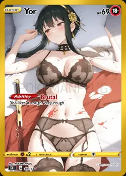 Yor 2 Waifu Anime Girl Trading Card ACG Custom - Image 1