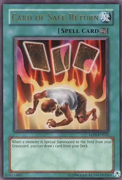 Card of Safe Return LON-EN029 - Ultra Rare - Near Mint Unlimited YuGiOh! TCG - Image 1