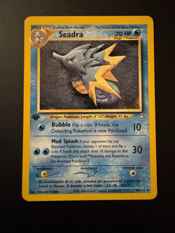 Pokemon Card 1st Edition Seadra 48/111 Non Holo Neo Genesis - Image 1