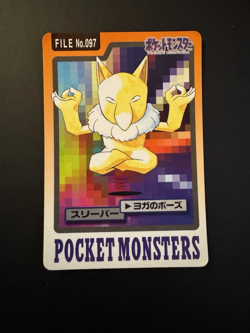 Hypno No. 097 Carddass FILE Pokemon Card Pocket Monsters Japanese - Image 1