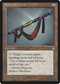 MTG - Baton of Morale - Ice Age - X1 - (NM) - - Image 1