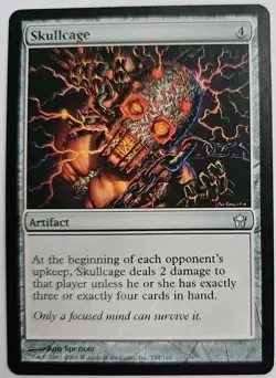 MTG Magic The Gathering Card Skullcage Artifact Fifth Dawn - Image 1