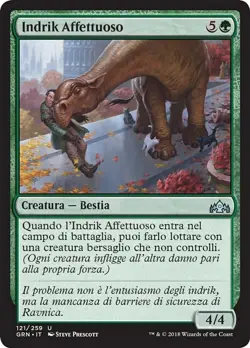 MTG Magic GRN Guilds of Ravnica - 1x ITA EX 121 U Indrik Affettuoso - Image 1
