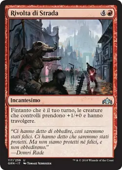 MTG Magic GRN Guilds of Ravnica - 1x ITA EX 117 U Rivolta di Strada - Image 1
