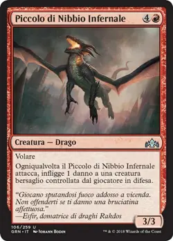 MTG Magic GRN Guilds of Ravnica - 1x ITA EX 106 U Piccolo di Nibbio Infernale - Image 1