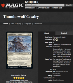 2022 MTG Magic the Gathering Warhammer 40000 Surge Foil #16 Thunderwolf Cavalry - Image 3