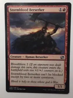 Stormblood Berserker 130/249 - Modern Masters 2015 - Uncommon - MTG Magic Card - Image 1