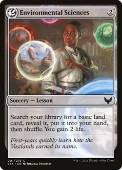MTG Environmental Sciences - Strixhaven: School of Mages (STX) FOIL NM C #001 - Image 1