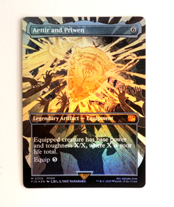 Aettir and Priwen MTG Final Fantasy Borderless Mythic Foil Card - Image 1