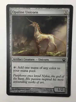 Opaline Unicorn MTG 218/249 Magic the Gathering Card MTG 2013 - Image 1