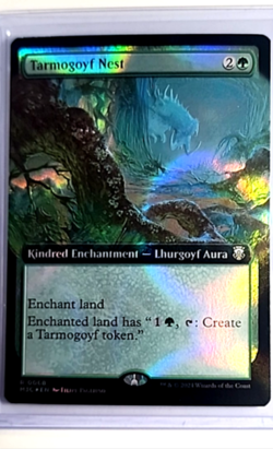 2024 MTG Modern Horizons 3 Commander Extended Art Ripple Foil #68 Tarmogoyf Nest - Image 1