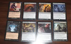 MTG Lot of 8 RARE Black Enchantment Dread of Night, Call To The Grave & More - Image 2