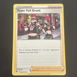 Team Yell Grunt 067/073 Uncommon Regular SWSH: Champions Path Pokemon TCG 2020 - Image 1