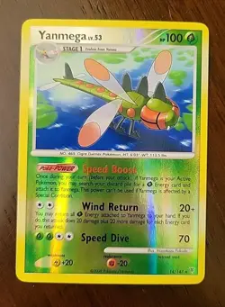 VLP! Yanmega 14/147 Reverse Holo Platinum Supreme Victors Pokemon 2009 - Image 1