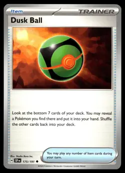 Dusk Ball 175/191 Pokemon SV08: Surging Sparks Non Holo - Image 1