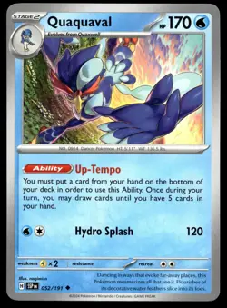 Quaquaval 052/191 Pokemon SV08: Surging Sparks Non Holo - Image 1
