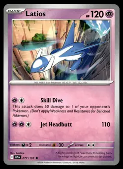 Latios - 077/191 Pokemon SV08: Surging Sparks Non Holo - Image 1