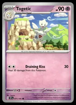 Togetic 071/191 Pokemon SV08: Surging Sparks Non Holo - Image 1
