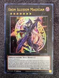 Yugioh Ebon Illusion Magician LDS3-EN091 Ultra Rare 1st Edition Near Mint - Image 1