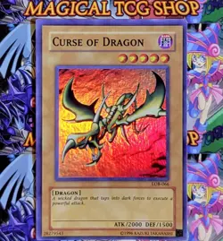 Yugioh Curse of Dragon Legend of Blue-Eyes White Dragon Super Rare LOB-066 - Image 1