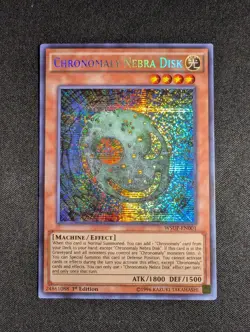 Yugioh - Chronomaly Nebra Disk WSUP-EN001 1st Edition Prismatic Secret Rare NM - Image 1