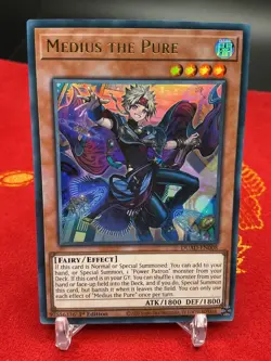 Medius the Pure DUAD-EN008 Yugioh Duelist's Advance Ultra Rare Euro Print LP - Image 1