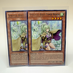 2x Yugioh Spiritual Beast Tamer Winda RATE-EN026 1st Edition Silver Rare - NM 💎 - Image 1