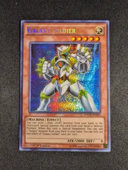 Yugioh - Galaxy Soldier WSUP-EN010 1st Edition Prismatic Secret Rare NM - Image 1