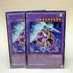 2x Yugioh Windwitch - Crystal Bell RATE-EN040 1st Edition Silver Rare - NM 💎 - Image 1