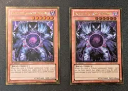 Caius the Shadow Monarch PGLD-EN066 Gold Rare 1st Edition Yugioh Set X2 - Image 1