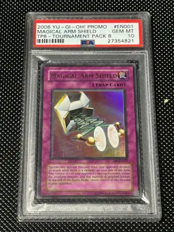Yugioh PSA 10 Magical Arm Shield TP8-EN001 Ultra Rare Promo POP 9 *4821 - Image 1