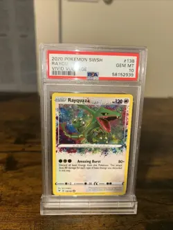 Pokemon TCG Rayquaza Vivid Voltage Holo Card 138/185 PSA 10 Rare - Image 2