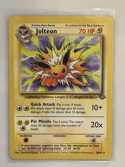 1999 Pokemon TCG Jolteon Jungle 20/64 Rare Vintage Card WOTC Non Holo NM - Image 1