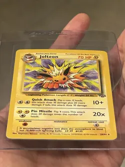 1999 Pokemon TCG Jolteon Jungle 20/64 Rare Vintage Card WOTC Non Holo NM - Image 3