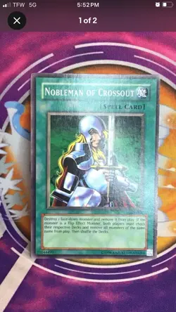 Nobleman of Crossout - SKE038 - Vintage (Starter Deck: Kaiba Evolution) YUGIOH - Image 1