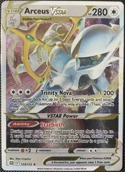 Arceus VSTAR - (Metal Card) 123/172 Miscellaneous Cards & Products Holo Pokemon - Image 1