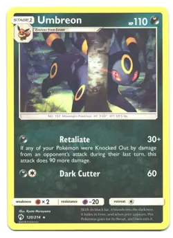 Umbreon - 120/214 - Lost Thunder - English Pokemon Card - Canadian Seller LP N - Image 1