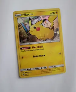 Pokemon Pikachu SM157 Holo Sun Moon Black Star Promo Cosmos 2018 TCG Card ENG - Image 1
