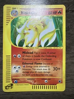 Pokemon Ninetales Trading Card 2002 Legendary Collection Stage 1 - Image 1