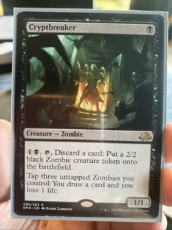 Cryptbreaker Black Rare Eldritch Moon Zombie Magic Gathering Card - Image 1