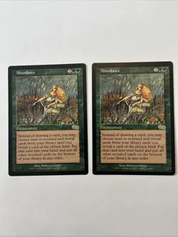 MTG Magic the Gathering Card LP - Abundance Urza’s Saga X2 - Image 1