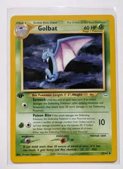 Pokemon Neo Revelation Golbat Card 29/64 Uncommon 1st Edition NM - Image 1