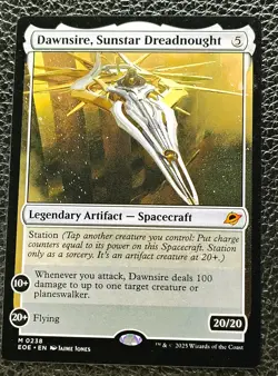 M 0238 Dawnsire, Sunstar Dreadnought EOE Mythic Rare Edge of Eternities MTG Card - Image 1